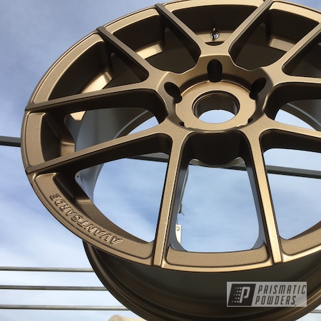 Powder Coating: Powder Coated Avant Garde Wheels,Highland Bronze PMB-5860,rockin rims,Rims,Applied Plastic Coatings,bronze wheels,Wheels