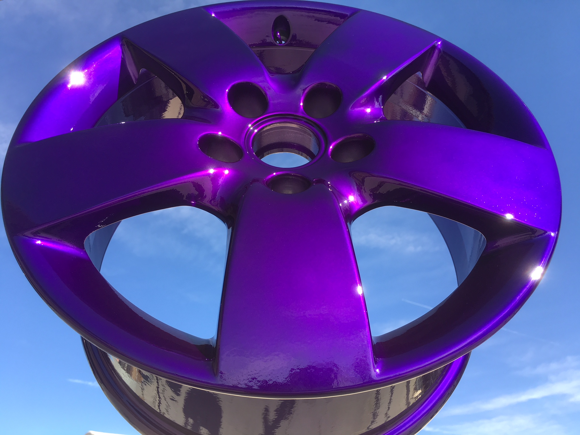 Customized Purple Rim featuring Illusion Purple and Clear Vision ...