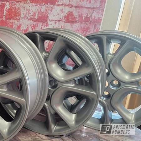 Powder Coating: Wheels,Heavy Silver PMS-0517,Rims,16" Aluminum Rims,Aluminum Rims,16" Wheels,Automotive Rims,Aluminum Wheels