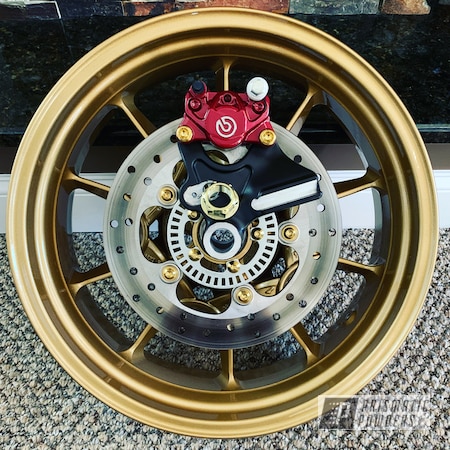 Powder Coating: Wheels,Rims,Motorcycle Wheels,Indian,Aluminum,Indian Wheels,Prismatic Gold HMB-4137