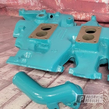 Powder Coated Auto Parts In Ral 5018