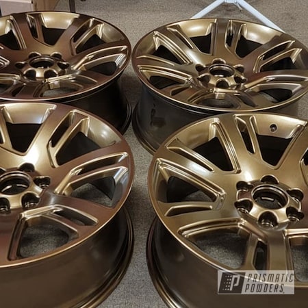 Powder Coating: Aluminum Wheels,Rims,Automotive Rims,Bronze Chrome PMB-4124,22" Aluminum Rims,Alloy Wheels,Aluminum Rims,Wheels
