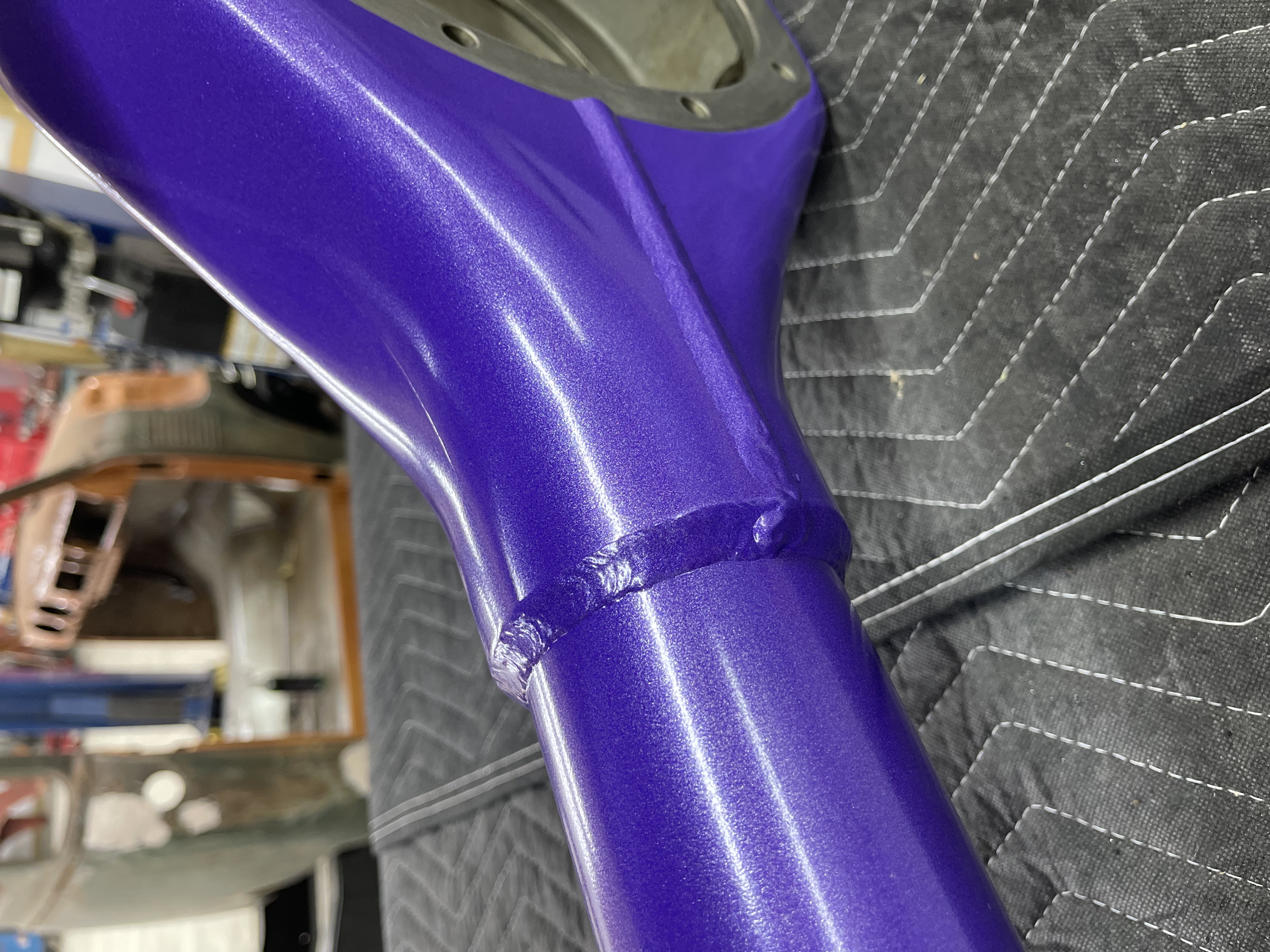 Rear Axle Finished with Galaxy Purple | Prismatic Powders