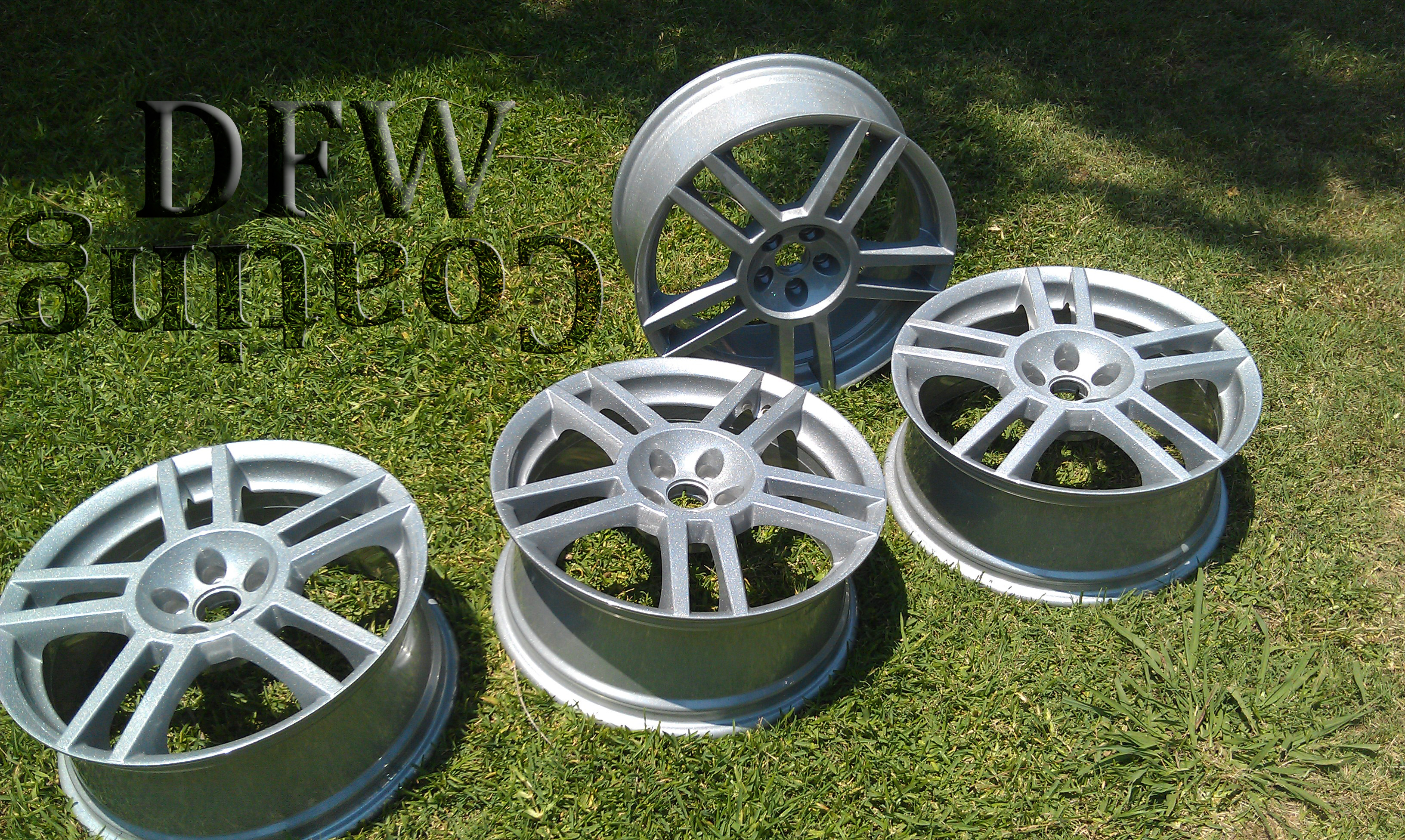 Wheels Coated in Alien Silver | Gallery Project | Prismatic Powders
