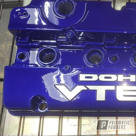 Powder Coating: Intense Blue PPB-4474,Valve Cover,Automotive Parts,Honda,Automotive,Super Chrome Plus UMS-10671