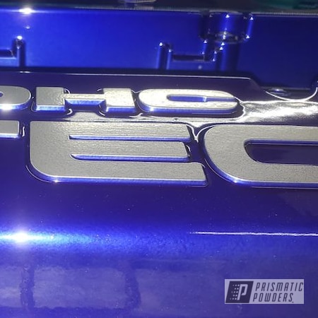 Powder Coating: Intense Blue PPB-4474,Valve Cover,Automotive Parts,Honda,Automotive,Super Chrome Plus UMS-10671