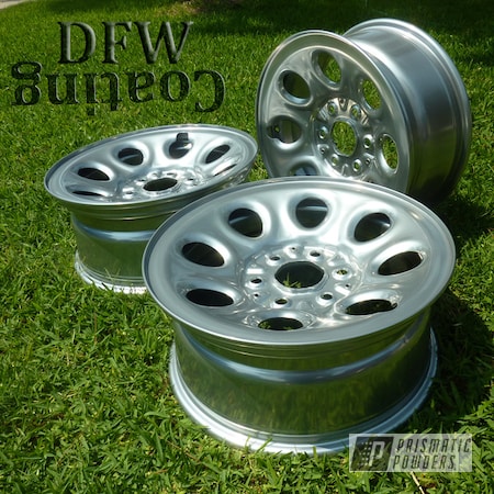 Powder Coating: Clear Vision PPS-2974,SUPER CHROME USS-4482,Automotive,Chevy Tahoe Wheels,Wheels
