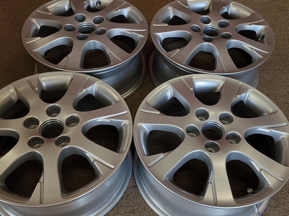 Wheels Coated with Heavy Silver | Prismatic Powders