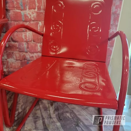 Powder Coating: Vintage Lawn Chairs,Vintage,Outdoor Chairs,Patio Chair,RAL 3002 Carmine Red,Metal Chair,vintage patio chair,Old Fashioned Chairs