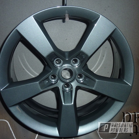 Powder Coating: Wheels,Automotive,Black Metallic PMB-4105,Chevy Camaro Wheels,Camaro Wheels