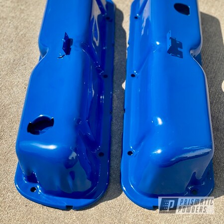 Powder Coating: Automotive,Valve Covers,Ford Dark Blue PSB-4624,Ford,Automotive Parts
