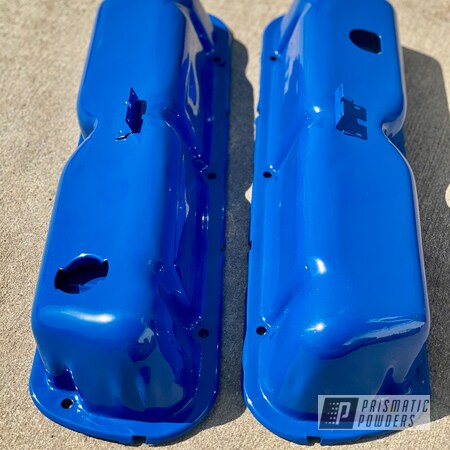 Powder Coating: Automotive,Valve Covers,Ford Dark Blue PSB-4624,Ford,Automotive Parts