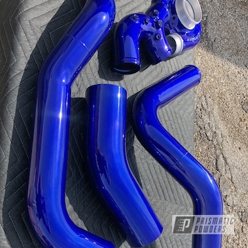 Powder Coated Intake Pipes In Pps-2974 And Pms-6925