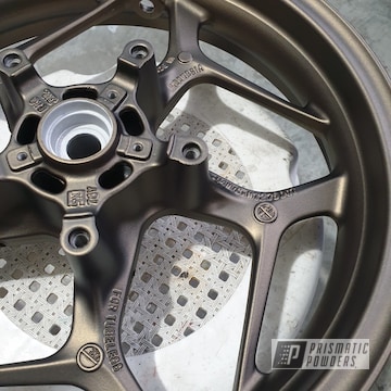 Powder Coated Motorcycle Wheel In Pmb-4124 And Pps-4005