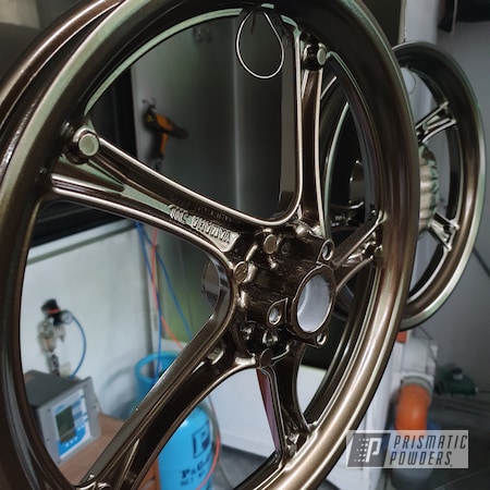 Powder Coating: Wheels,Motorcycle Rims,Rims,Bronze Chrome PMB-4124,Motorcycle Wheels