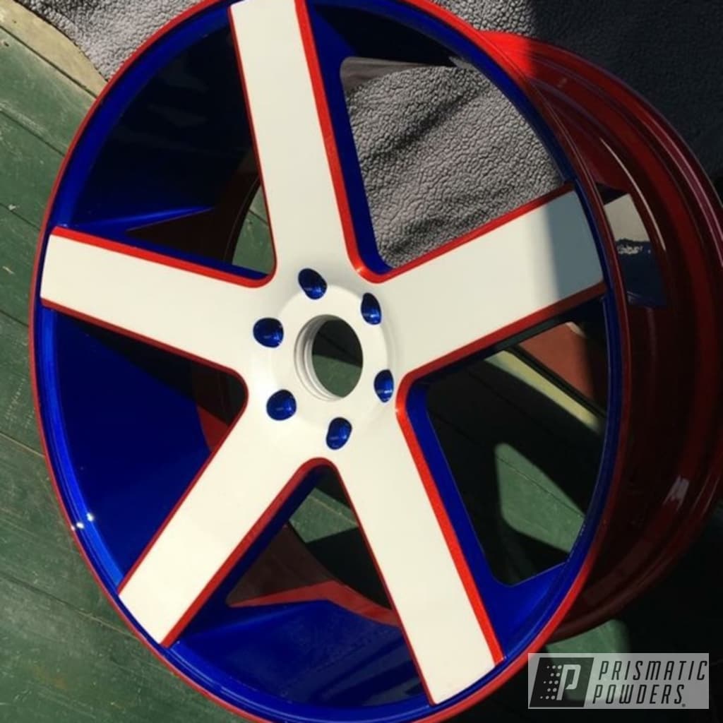 Custom Wheels Finished with Clear Vision, Illusion Blueberry