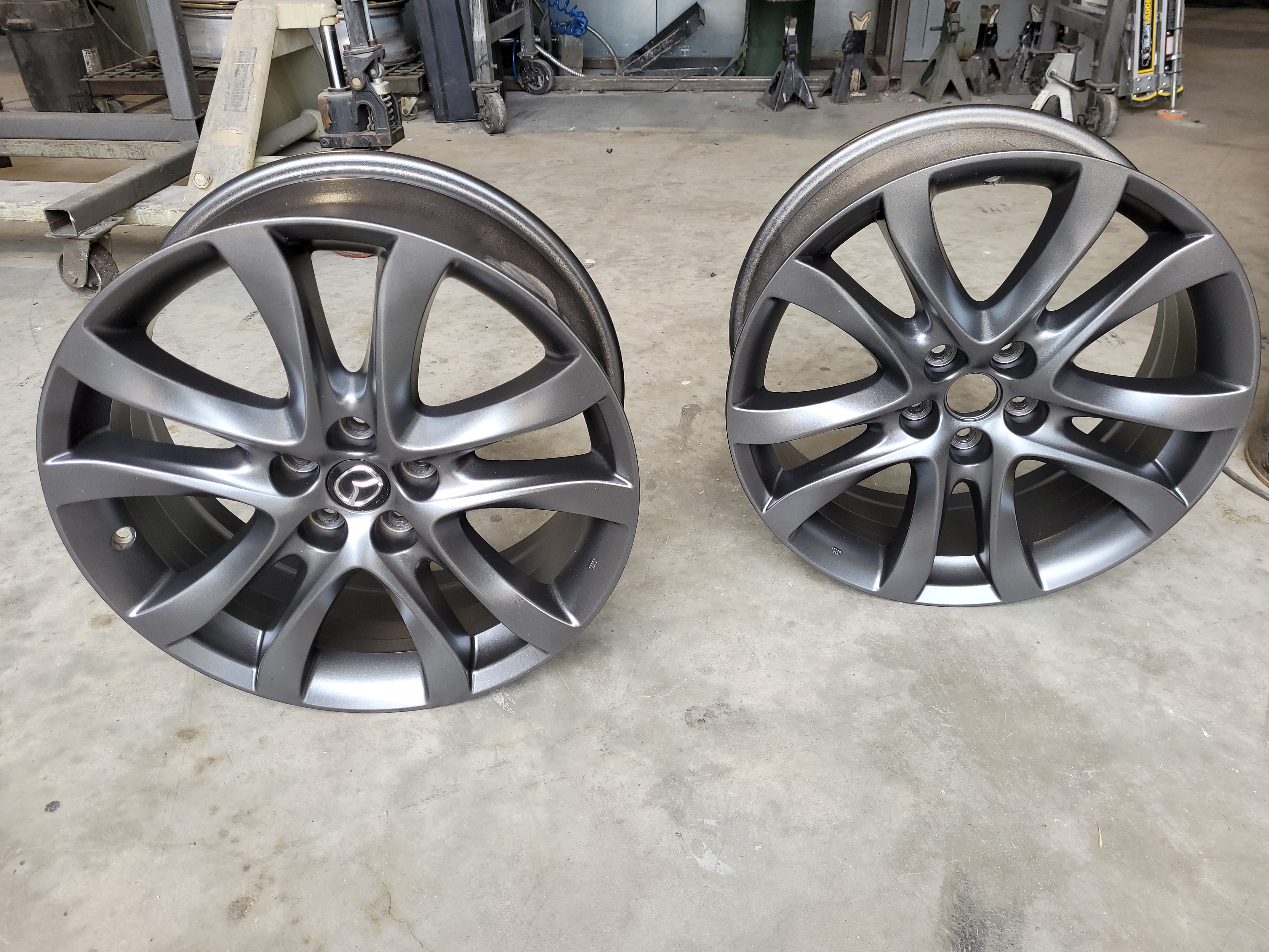 Mazda Wheels Featuring Graphite Charcoal | Prismatic Powders