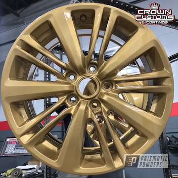 Subaru Wrx Wheels Coated In Prismatic Gold & Clear Vision Top Coat