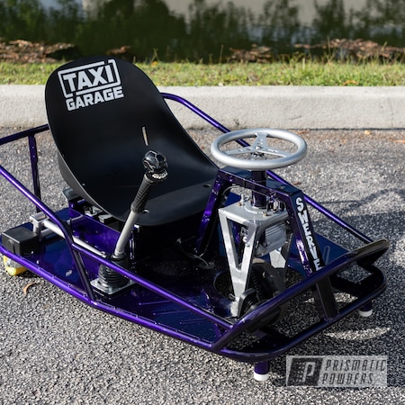 Powder Coating: Drift Cart,Clear Vision PPS-2974,Taxi Garage Crazy Cart,Taxi Garage,Two Tone,Crazy Cart,Alien Silver PMS-2569,Illusion Royal PMS-6925,Cart,Go Cart,Two Toned