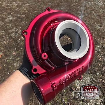 Turbo Housing Coated In Illusion Cherry And A Clear Vision Top Coat
