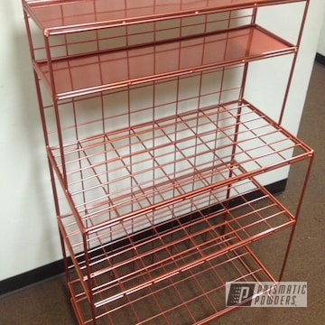 Custom Bakers Rack Coated In Illusion Rose Gold With A Clear Vision Top Coat
