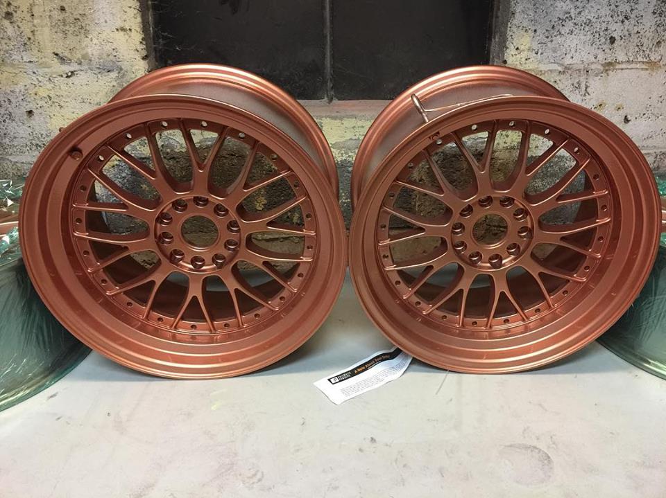 Custom Wheels coated in Illusion Rose Gold with a Clear Vision Top Coat ...