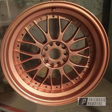 Custom Wheels Coated In Illusion Rose Gold With A Clear Vision Top Coat