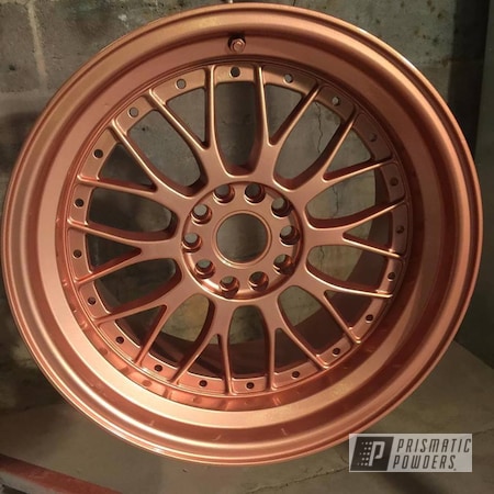 Powder Coating: ILLUSION ROSE GOLD - DISCONTINUED PMB-10047,Powder Coated Wheels,Clear Vision PPS-2974,Automotive,Custom Wheels,Wheels