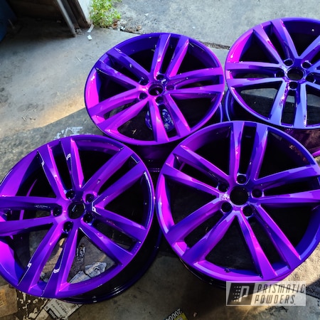 Powder Coating: Illusion Purple PSB-4629,Wheels,Clear Vision PPS-2974,Rims,Volkswagen,Touareg 19's,19" Aluminum Rims,Touareg