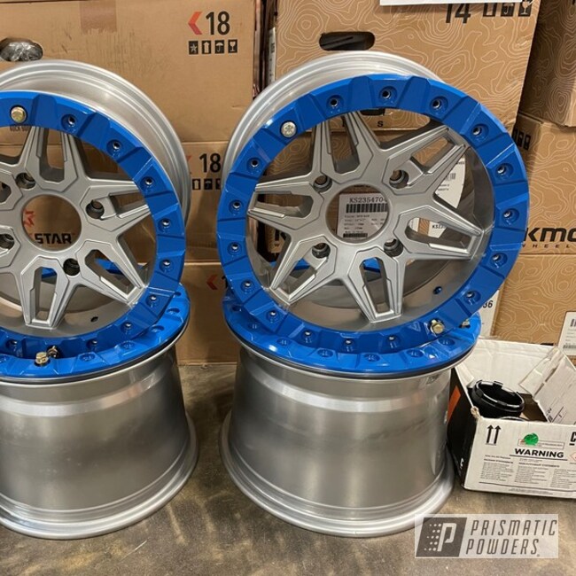 Powder Coated Two Tone Wheels In Hss-2345 And Psb-10636