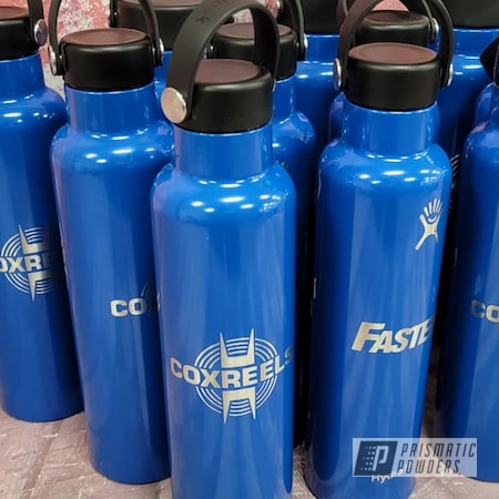 Powder Coating: Drinkware,Custom Logos,Brazilian Blue PMB-0770,Hydro Flask,Stainless Steel Drinkware