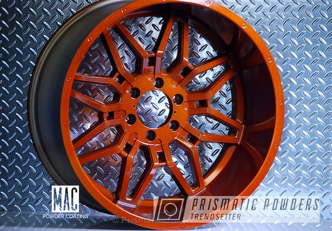 Powder Coating: Wheels,Automotive,Clear Vision PPS-2974,Havok Off-Road Wheels,Custom Wheels,Clear Coat Used,Solid Tone,Illusion Rootbeer PMB-6924
