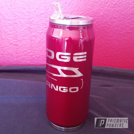 Powder Coating: Custom Drinkware,Illusion Cherry PMB-6905,Clear Vision PPS-2974,Custom Cup