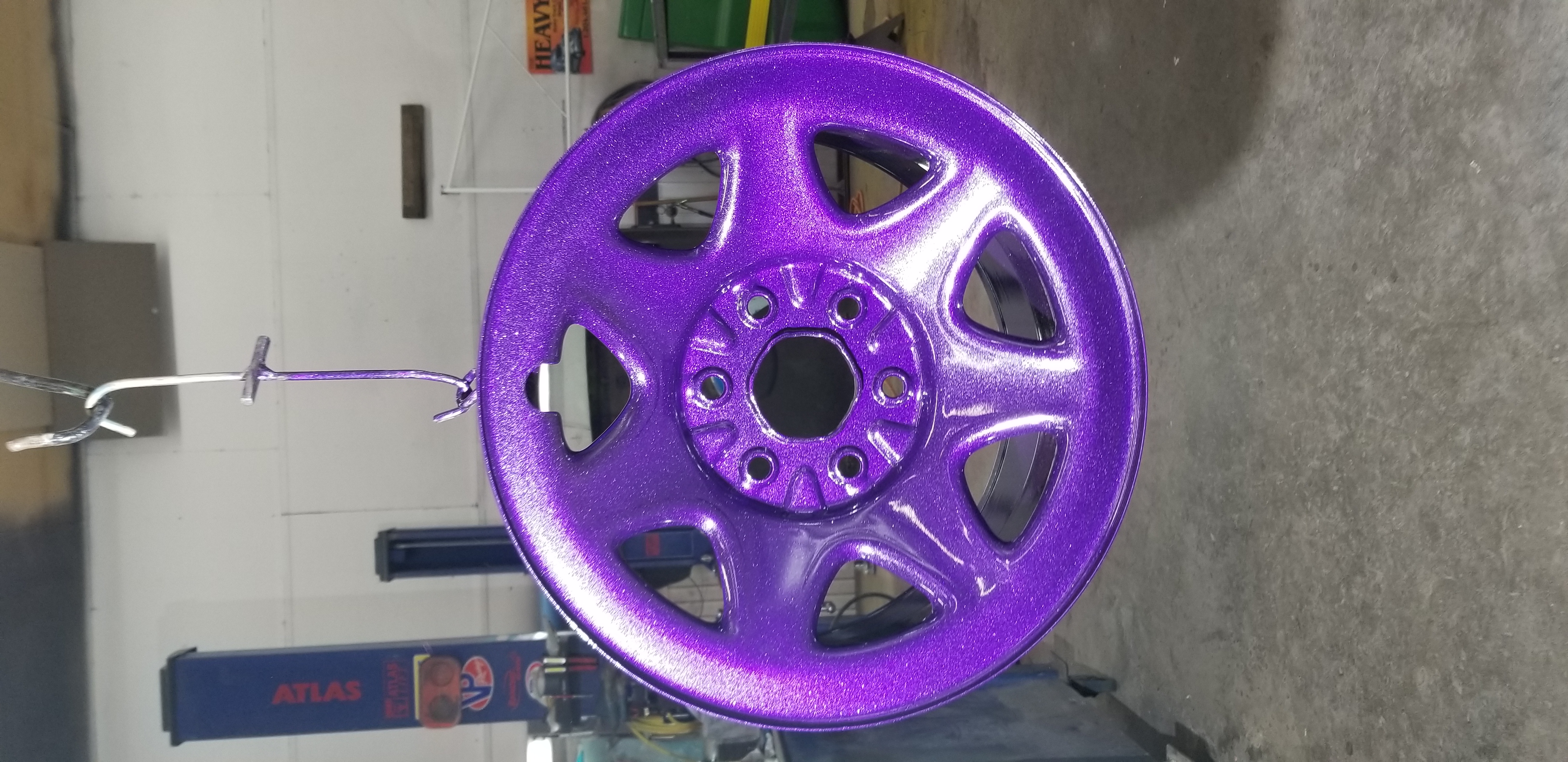 Purple Rims coated in Violet Sparkle over Super Chrome | Gallery ...
