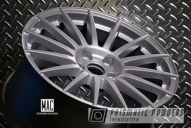 Powder Coating: Audi Rims,Automotive,Porsche Silver PMS-0439,Custom Wheels