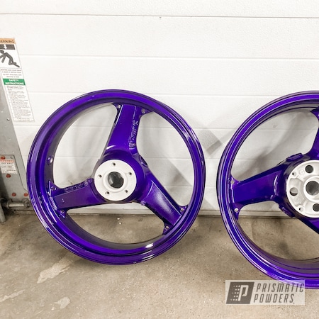 Powder Coating: Illusion Purple PSB-4629,Wheels,Clear Vision PPS-2974,Rims,Motorcycle Wheels