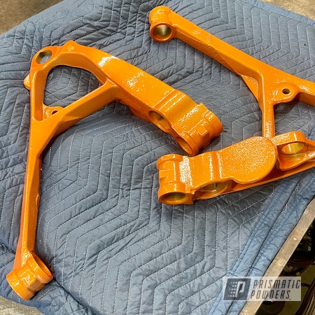 Powder Coating: A-arms,Illusion Orange,Clear Vision PPS-2974,2 stage,Illusion Orange PMS-4620