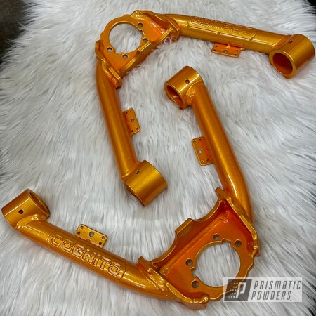 Powder Coating: Clear Vision PPS-2974,2 stage,Illusion Orange,A-arms,Illusion Orange PMS-4620
