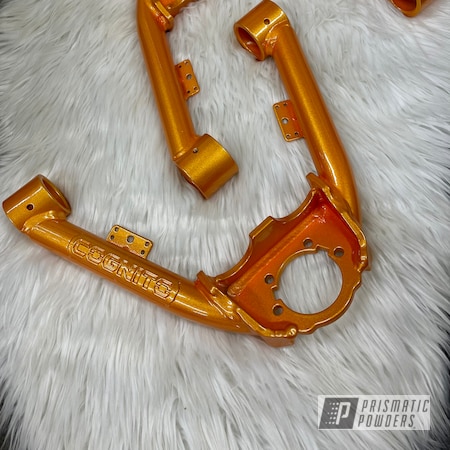 Powder Coating: A-arms,Illusion Orange,Clear Vision PPS-2974,2 stage,Illusion Orange PMS-4620