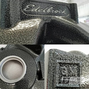 Edlebrock Intake Manifold Coated In Silver Artery And Clear Vision