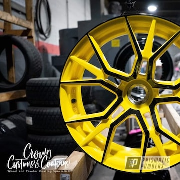 Powder Coated Two Tone Wheels In Pps-2974 And Pss-10656