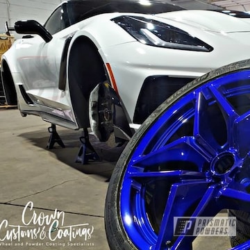 Powder Coated Corvette Wheels In Ups-2502