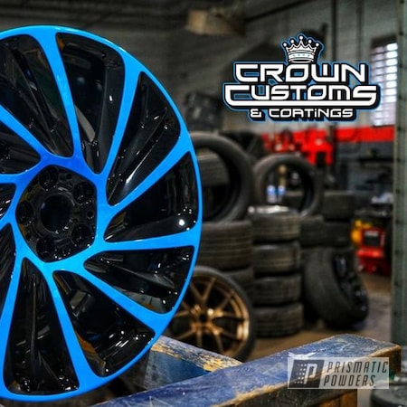 Powder Coating: Playboy Blue PSS-1715,Custom Wheel,Rims,BMW Wheels,Automotive,Custom Two Tone,Custom Project,Wheels