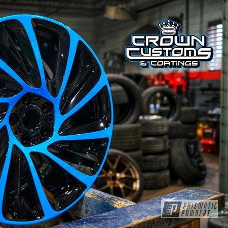 Powder Coating: Wheels,Custom Project,Automotive,Custom Wheel,Custom Two Tone,BMW Wheels,Rims,Playboy Blue PSS-1715