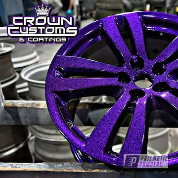 Powder Coated Wheels In Pps-2974, Ppb-7033 And Pss-0106