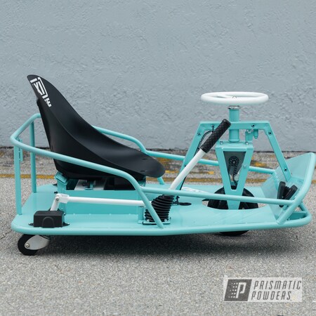 Powder Coating: Drift Cart,Taxi Garage Crazy Cart,Taxi Garage,Polar White PSS-5053,Sea Foam Pearl PMB-6797,Crazy Cart,Drift,Cart,Go Cart