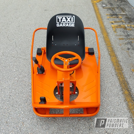 Powder Coating: Drift Cart,Clear Vision PPS-2974,Taxi Garage Crazy Cart,Taxi Garage,Drift Kart,Crazy Cart,Drift,Cart,Go Cart,Illusion Tangerine Twist PMS-6964