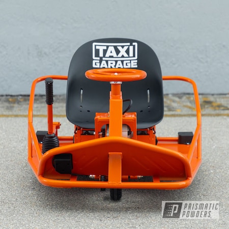 Powder Coating: Crazy Cart,Drift Cart,Drift,Cart,Drift Kart,Go Cart,Clear Vision PPS-2974,Taxi Garage,Taxi Garage Crazy Cart,Illusion Tangerine Twist PMS-6964