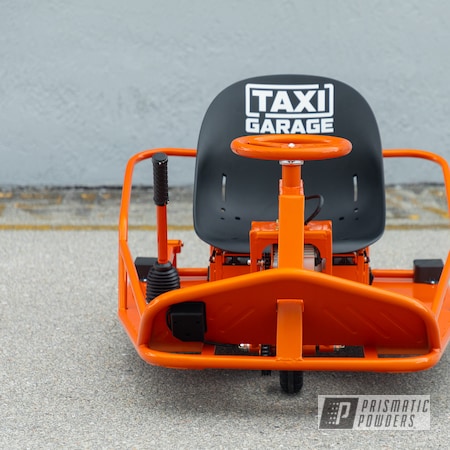 Powder Coating: Drift Cart,Clear Vision PPS-2974,Taxi Garage Crazy Cart,Taxi Garage,Drift Kart,Crazy Cart,Drift,Cart,Go Cart,Illusion Tangerine Twist PMS-6964