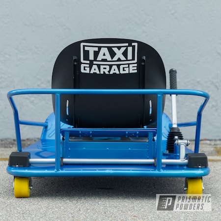 Powder Coating: Crazy Cart,Drift Cart,Illusion Blue-Berg PMB-6910,Drift,Cart,Drift Kart,Go Cart,Clear Vision PPS-2974,Alien Silver PMS-2569,Taxi Garage,Taxi Garage Crazy Cart